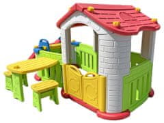 Lean-toys Záhradný domček Posuvný stôl Stoličky 806