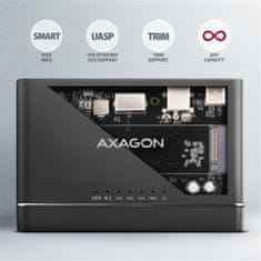 AXAGON Dokovací stanice ADSA-CC USB-C 10Gbps - NVMe M.2 SSD & SATA 2.5"/3.5" SSD/HDD