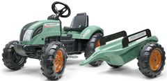 Falk Šliapací traktor 1054AB - Farm Lander s vlečkou - zelený
