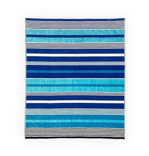 Lovely Home Veľká plážová osuška pre 2 osoby Stripes modrá