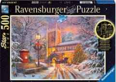 Ravensburger Svietiace puzzle Vianočné zátišie 500 dielikov