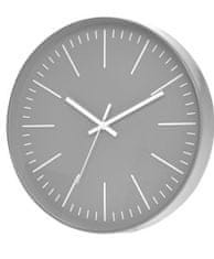 SEGNALE Nástenné hodiny 30 cm šedé