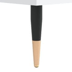 Vidaxl Konferenčný stolík biely 55x55x36,5 cm spracované drevo