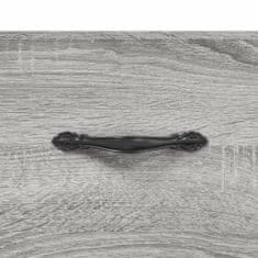 Vidaxl Komoda sivý dub sonoma 34,5x34x90 cm spracované drevo