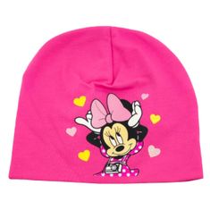 SETINO Dievčenská bavlnená čiapka "Minnie Mouse" tmavo ružová 52 cm Ružová