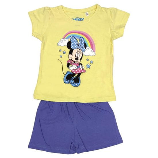 Eplusm Dievčenské bavlnené pyžamo "Minnie Mouse" žltá