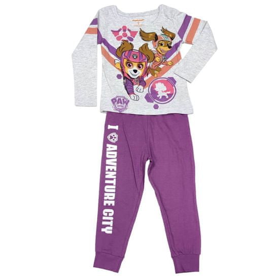 Eplusm Dievčenské bavlnené pyžamo "Paw Patrol" fialová