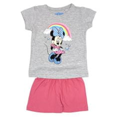 Eplusm Dievčenské bavlnené pyžamo "Minnie Mouse" sivá 122 / 6–7 rokov Ružová