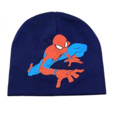 SETINO Chlapčenská bavlnená čiapka "Spider-man" tmavo modrá 52 cm Modrá