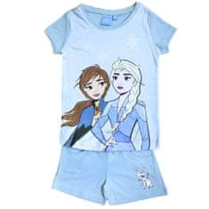 SETINO Dievčenský komplet tričko a kraťasy "Frozen" modrá 110 / 4–5 rokov Modrá