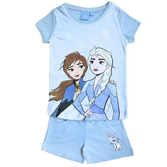 SETINO Dievčenský komplet tričko a kraťasy "Frozen" modrá