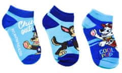 SETINO Chlapčenské členkové ponožky Coool Pup Paw Patrol 3 ks 31–34 Modrá