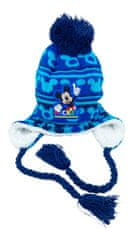 SETINO Chlapčenská čiapka s brmbolcom Mickey Mouse Tmavo modrá 54 cm