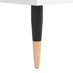 Vidaxl Konferenčný stolík biely 80x80x36,5 cm spracované drevo