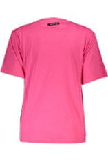 Cavalli Class  Perfektné Dámske Tričko Krátky Rukáv Ružová Farba: ružová, Veľkosť: XS