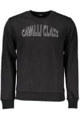 Cavalli Class  Perfektná Pánska Mikina Čierna Farba: čierna, Veľkosť: S