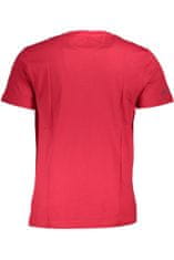 La Martina  Perfektné Pánske Tričko Krátky Rukáv Červená Farba: červená, Veľkosť: XL