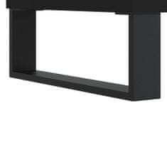 Vidaxl Umývadlová skrinka čierna 58x33x60 cm kompozitné drevo