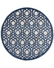 Flair Kusový koberec Piatto Oro Blue kruh – na von aj na doma 160x160 (priemer) kruh