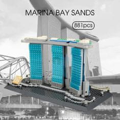 Wange Wange Architect stavebnica Marina Bay Sands Singapur kompatibilná 881 dielov
