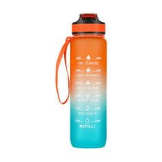 NILLS CAMP tritanová fľaša na pitie NCD68 1000 ml oranžovo-modrá