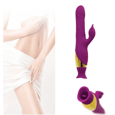 Vibrabate Rotačný vibrátor s masážnou funkciou sania klitorisu