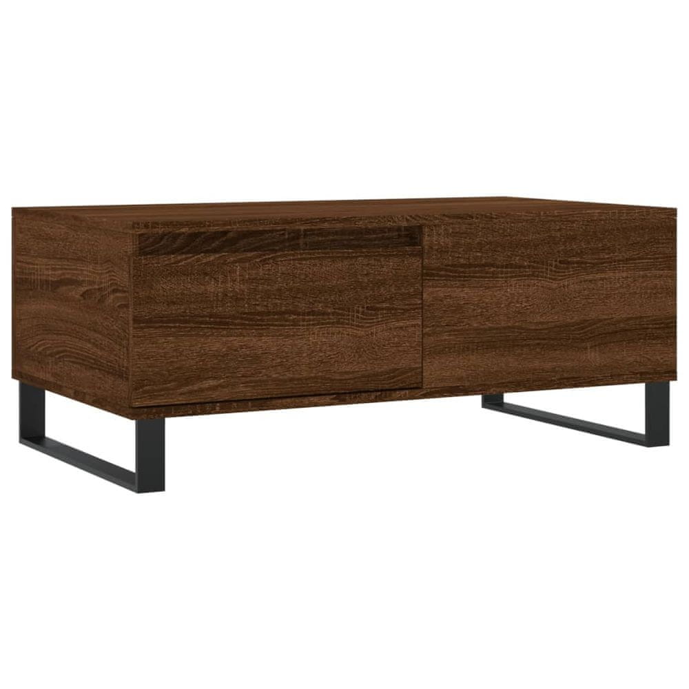 Vidaxl Konferenčný stolík hnedý dub 90x50x36,5 cm spracované drevo