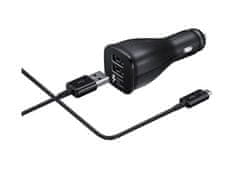 SAMSUNG Rýchlonabíjačka do auta EP-LN920BB + USB-C (Type C) DG950CBE čierna