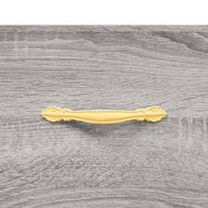 Vidaxl Vysoká skrinka sivý dub sonoma 69,5x34x180 cm spracované drevo