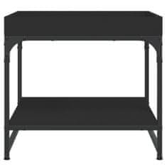 Vidaxl Konferenčný stolík čierny 49,5x49,5x45 cm kompozitné drevo