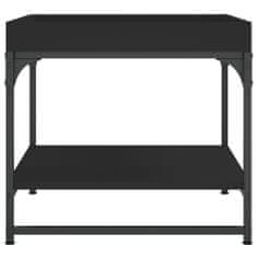 Vidaxl Konferenčný stolík čierny 49,5x49,5x45 cm kompozitné drevo