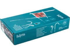 BALLETTO Batéria umývadlová, stojančeková s flexibilným ramienkom, 35mm, sivá