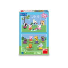 Dino Toys Puzzle 2x48 PEPPA PIG A KAMARÁDI