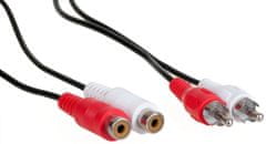 AQ KAS025 - 2xRCA (cinch) - 2x RCA (cinch) prodlužovací audio kábel, 2,5m