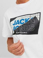 Jack&Jones Pánske tričko JCOLOGAN Standard Fit 12242492 white (Veľkosť XXL)
