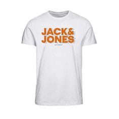 Jack&Jones Pánske tričko JCOSPACE Standard Fit 12243940 white (Veľkosť XXL)