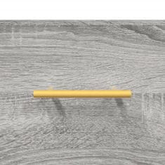 Vidaxl Vysoká skrinka sivý dub sonoma 69,5x34x180 cm spracované drevo