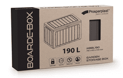 Prosperplast Záhradný box BOARDEBOX hnedý 190L