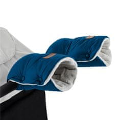 Petite&Mars Set zimný fusak Jibot 3v1 + rukavice na kočík Jasie Ocean Blue