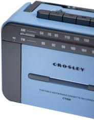 Crosley Cassatte Player, modrá/šedá