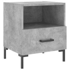 Vidaxl Nočný stolík betónovo sivý 40x35x47,5 cm kompozitné drevo