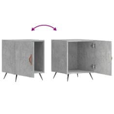 Vidaxl Nočný stolík betónovo sivý 40x40x50 cm kompozitné drevo