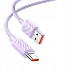 Mcdodo Kábel USB-C, Výkonný, Superrýchly, Mcdodo, 100W, 1,2M, fialový CA-3652