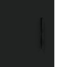 Vidaxl Nástenná skrinka čierna 60x31x60 cm kompozitné drevo