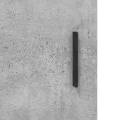 Vidaxl Nástenná skrinka betónovo sivá 60x31x70 cm kompozitné drevo