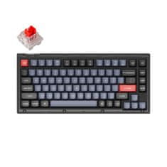 Keychron V1 QMK Mechanická klávesnica, Frosted Black, Keychron K Pro Red V1-A1