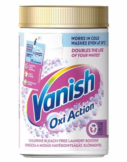 Vanish Oxi Action prášok na bielenie a odstránenie škvŕn 625 g