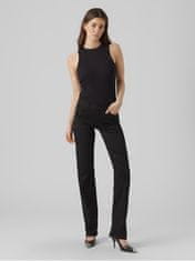 Vero Moda Dámske džínsy VMDAF Straight Fit 10289169 Black (Veľkosť XS/34)