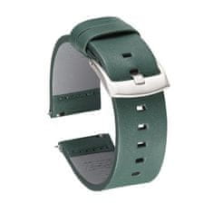 BStrap Fine Leather remienok na Xiaomi Haylou Solar LS05, green