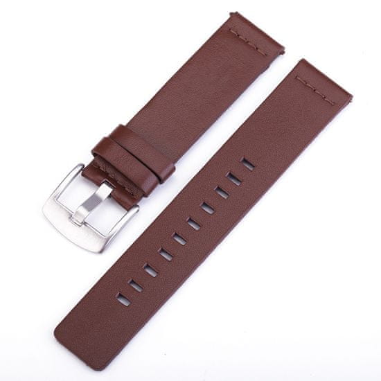 BStrap Fine Leather remienok na Xiaomi Haylou Solar LS05, brown